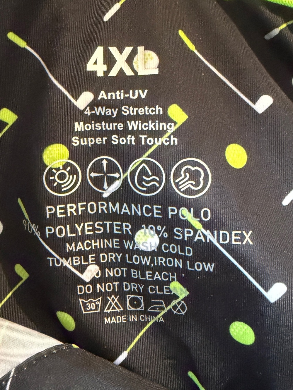 Men’s Size 4XL White and Black Patterned Polo Shirt - 2 pack. NEW - Picture 5 of 11